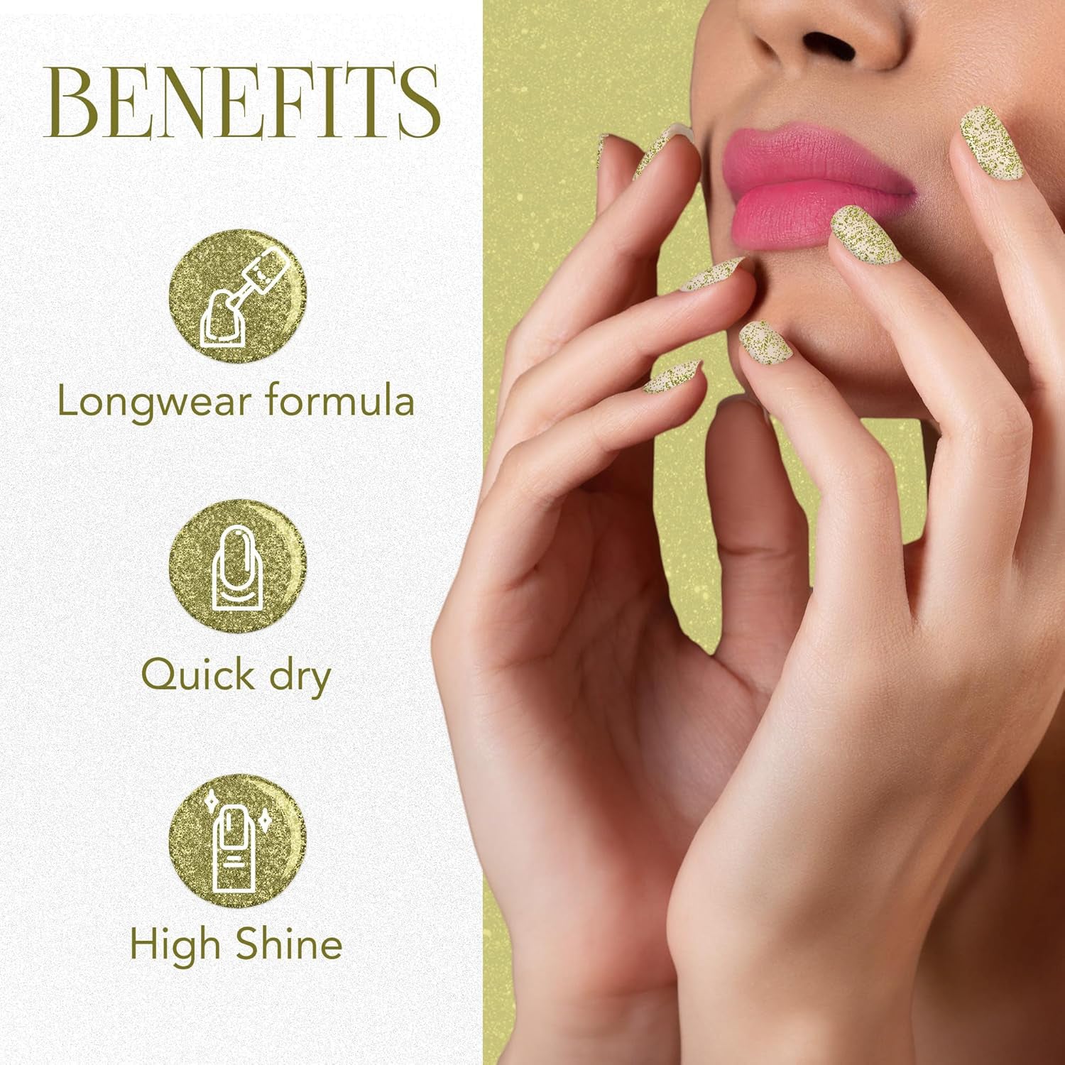 OG Beauty Sunshine Gold Starlet Glitter Nail Paint (10 ML / 1 Pc) OG Beauty Sunshine Gold Starlet Glitter Nail Paint (10 ML / 1 Pc)